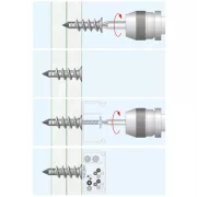 Gipszkartontipli fém 14 x 38 mm önfúró dupla kartonhoz