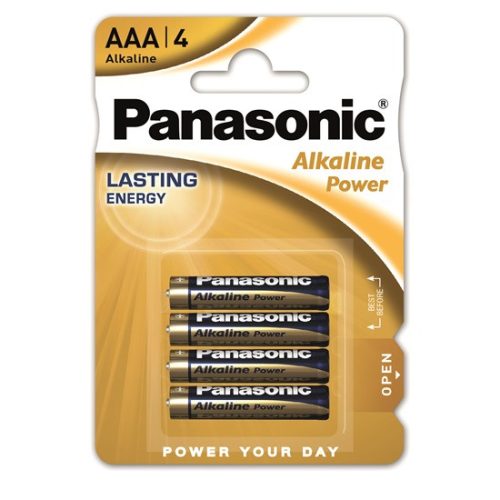 PANASONIC Alkaline Power 1,5 V alkáli AAA elem (4db)