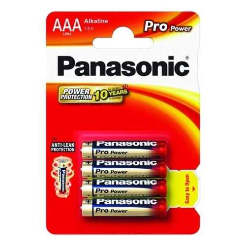 PANASONIC Pro Power 1,5 V alkáli AAA szupertartós elem (4db)