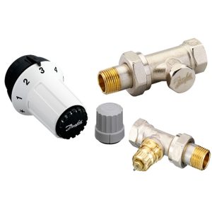 DANFOSS "Panda" csomag 1/2" egyenes (termosztátfej, RA-FN előbeállítás nélküli szelep, RLV-S visszat