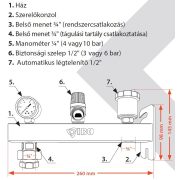 IBO IGB 3/4 tágulási tartály tartó konzol inox 3bár