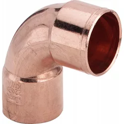 VIEGA forrasztható réz könyök 2 tokkal 18 mm (95090)