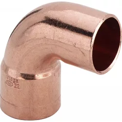 VIEGA forrasztható réz könyök 1 tokkal 22 mm (95092)