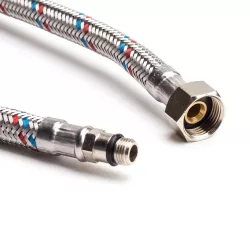 Víz csapbekötőcső 1/2"x10mm rövid 30 cm