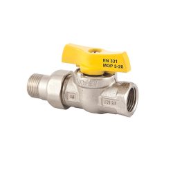 MOFÉM Flexum gázipari gömbcsap KB+toldat, 1/2"