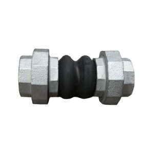 SFERACO 1504 típusú menetes gumikompenzátor, EPDM, PN16, 6/4"