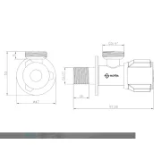 MOFÉM kerámiás mosógéptöltő 1/2"-3/4"