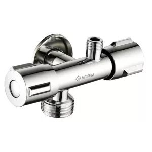 MOFÉM kerámiás kombinált sarokszelep 1/2"-3/4"-3/8"
