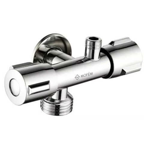 MOFÉM kerámiás kombinált sarokszelep 1/2"-3/4"-3/8"