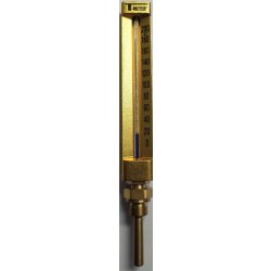   T-METER hőmérő 0-200°C,egyenes, alsó csatl. 1/2", L=63 mm