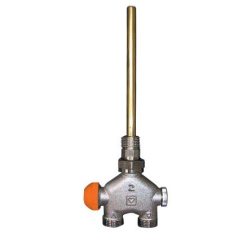   HERZ lándzsás szelep egyenes 100%-os (kötéstáv: 40 mm, kupak: sárga, tip. 2)