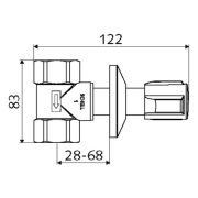 SCHELL csempeszelep 1"