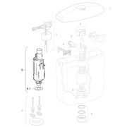 GEBERIT AP117 WC tartályhoz fedél, fehér (238.187.11.1)