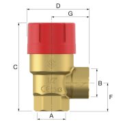 FLAMCO Prescor Biztonsági szelep 3/4", 3 bar