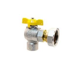 TECHNOVIELLE golyóscsap gázra, sarok hollandis 1"