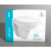 MOFÉM HELLO perem nélküli fali WC Soft Close ülőkével