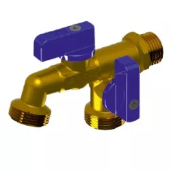   ARCO NANO-DUAL VITAQ kerticsap 1/2" -3/4"-3/4"  (AS453), natúr réz