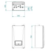 BAXI Luna Compact 24 ERP kombi kazán, kondenzációs, fali, F:20.6kW, HMV:24.7kW