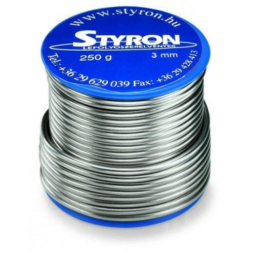STYRON forrasztó ón, 3 mm, 250 g