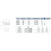 ARCO krómozott szűkítő lapos tömítéssel (adapter) 3/8"-3/4" BK