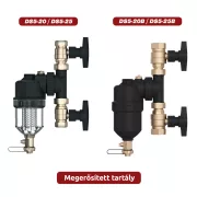 COMPUTHERM DS 5-20B 3/4"-os csatlakozású mágneses iszapleválasztó