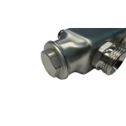 DUNATERM adapteres beépített szelepes osztótest 1" 3 körös 3/4" INOX (vizes)