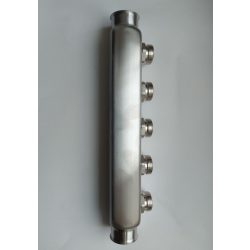   Adapteres osztótest 1" 2 körös 3/4" INOX (vizes)