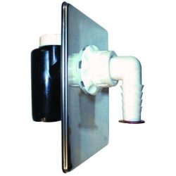   HL Hutterer & Lechner HL440 mosógép csatlakozó, golyós bűzzárral, falba süllyesztve, 110x160 nemesac