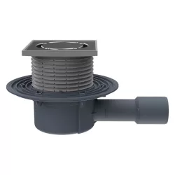   HL Hutterer & Lechner HL510PRBlue padlólefolyó DN40/50, Primus Blue bűzzár, 115x115mm inox rács