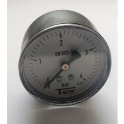   T-METER nyomásmérő hátsó csatlakozású 1/4" 0-4 bar átmérő 50 mm