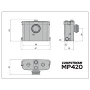 COMPUTHERM MP420 szennyvízátemelő szivattyú fekáliamentes és fekália tartalmú szennyvízhez
