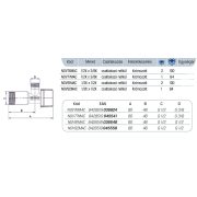 ARCO A-80 vízkőmenetes sarokszelep pár, 1/2"3/8" (2db/csomag)