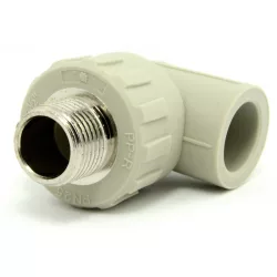   PIPELIFE PP-R könyök 90° külső bronz menettel 20-1/2"