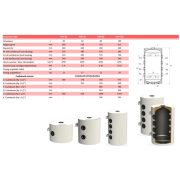 SUNSYSTEM PSM 30 hűtési és fűtési puffertartály hőszivattyúhoz (30 liter)