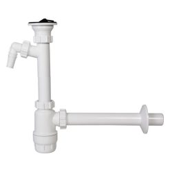 STYRON Mosdó búraszifon mosógép csatlakozóval