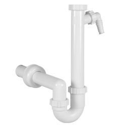   STYRON Mosogató csőszifon mosógép csatlakozóval átm. 40 leeresztő nélkül