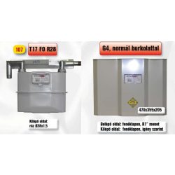   PEROGAZ T17FOR28 fali mérőállomás, kilépő oldal réz 28 (PEO-107)