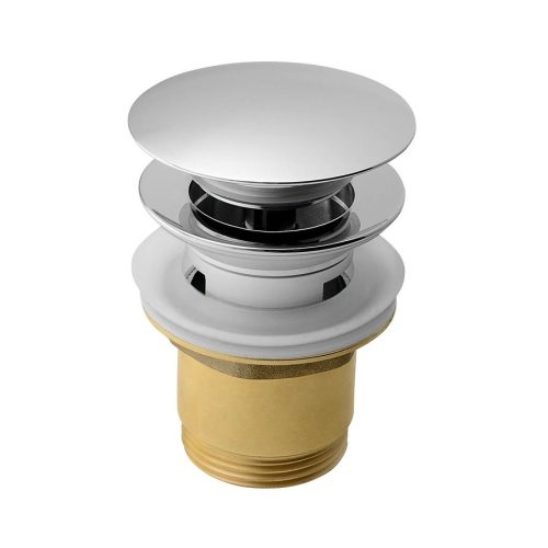 AQUALINE KLIK-KLAK mosdólefolyó, nagy dugóval, 1"1/4, 25-45mm, réz/króm (TF7001)