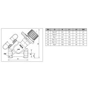 HONEYWELL/BRAIKMANN Resideo SAFECON strangszabályó/beszabályzó szelep 1/2" (V5032Y0015B)