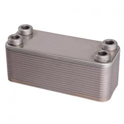   ZILMET ZB190-30 forrasztott lemezes hőcserélő, 30 lemezes, L=190 mm, 4x3/4"