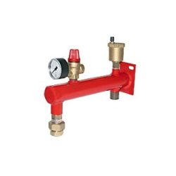   SFERACO Tágulási tartály tartó kompletten (bizt. szelep, feszmérő, légtelenítő, csatl.)