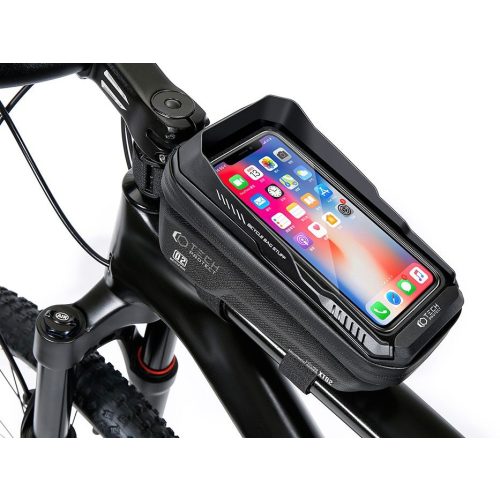 Univerzális kerékpárra szerelhető, por- és cseppálló telefontartó táska - Tech-Protect XT2