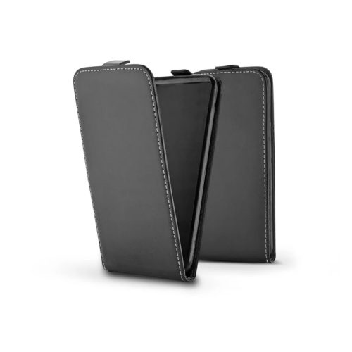 Slim Flexi Flip bőrtok - Huawei Y6p - fekete