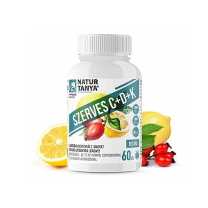 NATUR TANYA® Szerves C+D+K - Retard 1000mg C-vitamin 60 db