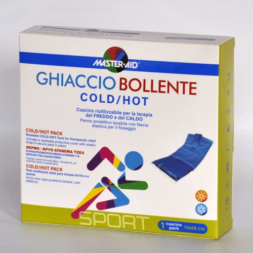 MASTER-AID Sport Ghiaccio Cold/Hot Borogatás, Hideg-meleg gélpárna, 13 cm x 28 cm, huzattal