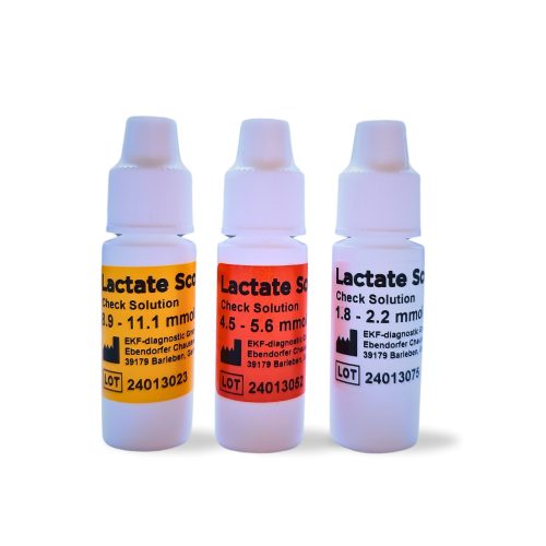EKF Lactate Scout Laktátmérő Ellenőrző Oldat 3x2,5 ml, Multi Pack