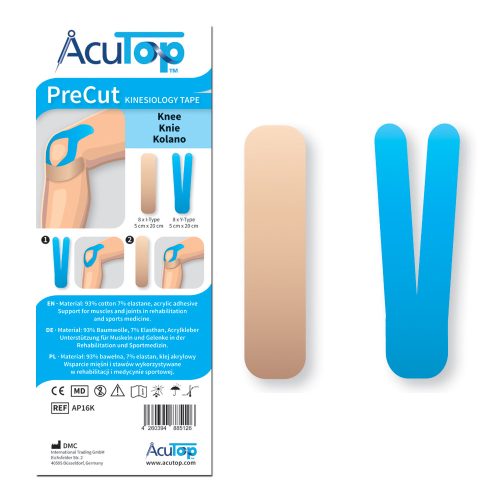 ACUTOP Classic Precut Előre Vágott Kineziológiai Tapasz Csomag Térdre