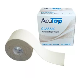   ACUTOP Classic Kineziológiai Tapasz 5 cm x 5 m Soft (festékmentes) / Fehér