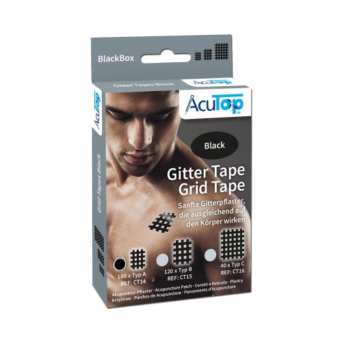 ACUTOP Gitter Tape Cross Tape Kicsi (20lap/doboz, 9db/lap) - Fekete