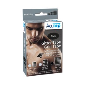 ACUTOP Gitter Tape Cross Tape Nagy (20lap/doboz, 2db/lap) - Fekete